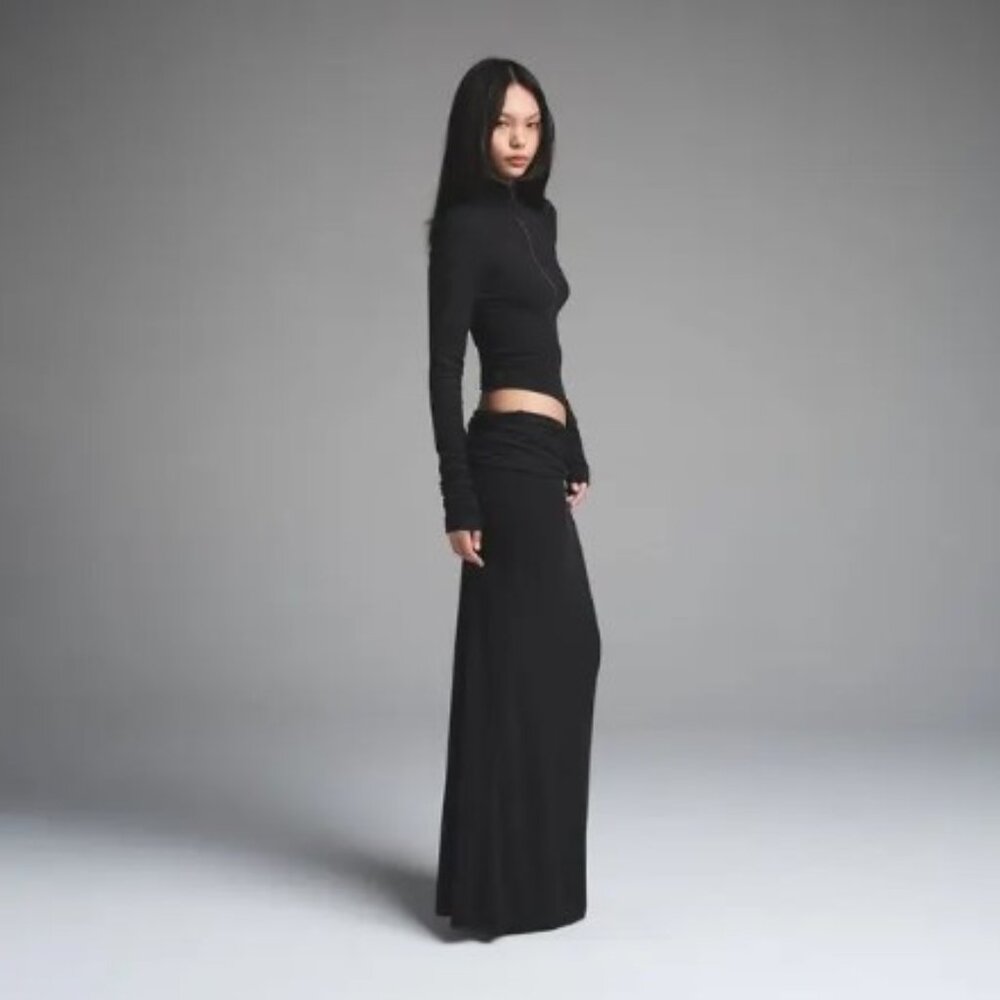 SKIMS Cloud Long Skirt Onyx NWT XL